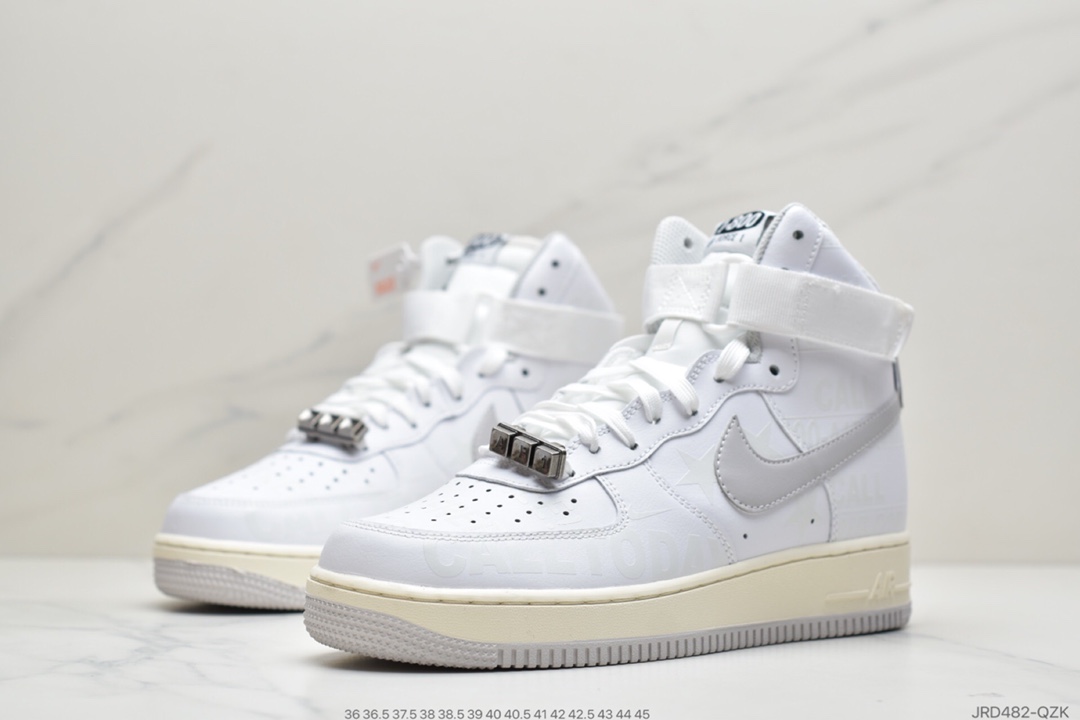 210 公司级耐克Nike Air Force 1 '07 Premium ”Toll Free”白色高帮 CU1414-100