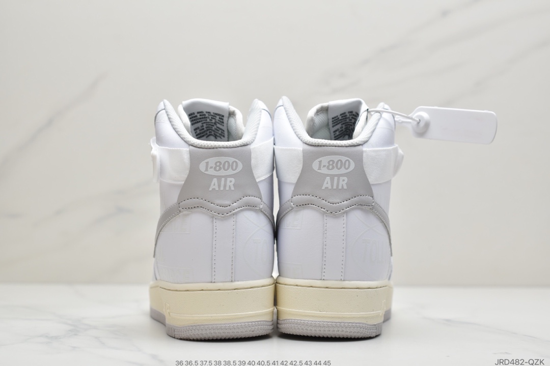 210 公司级耐克Nike Air Force 1 '07 Premium ”Toll Free”白色高帮 CU1414-100