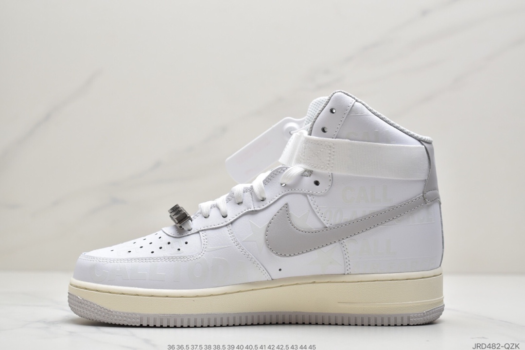 210 公司级耐克Nike Air Force 1 '07 Premium ”Toll Free”白色高帮 CU1414-100