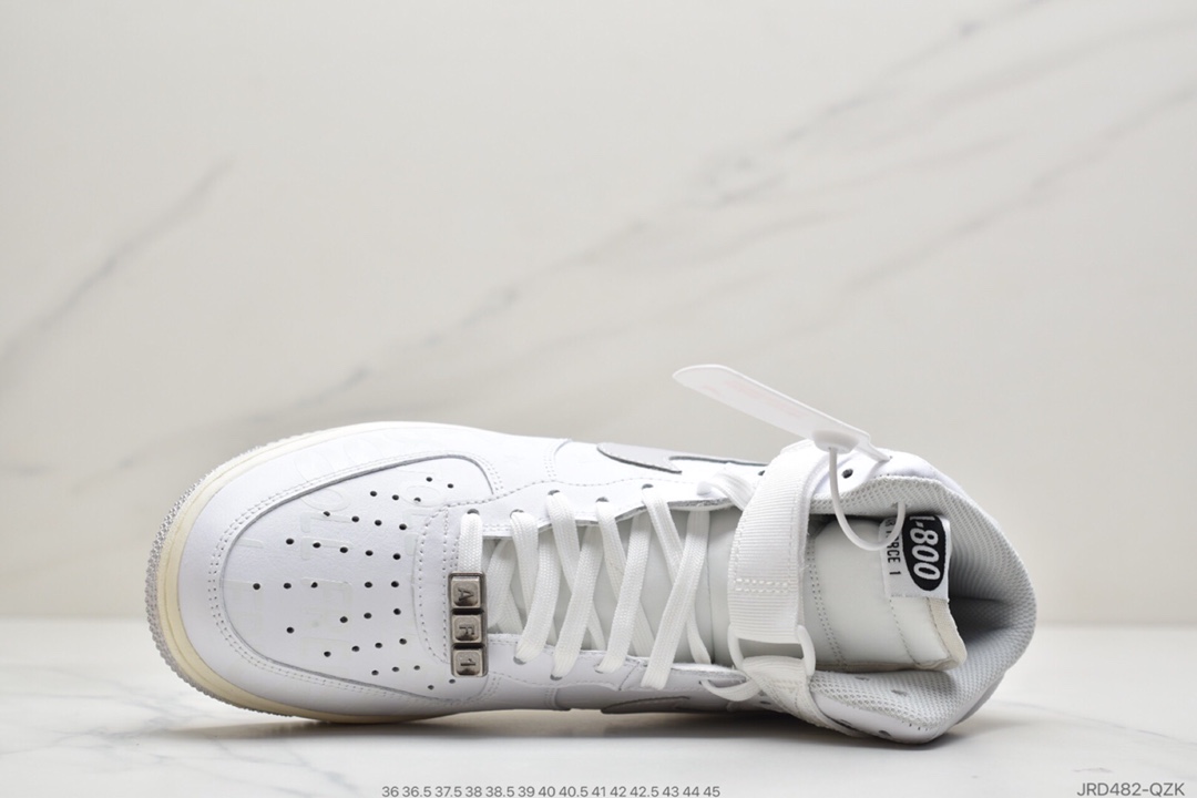 210 公司级耐克Nike Air Force 1 '07 Premium ”Toll Free”白色高帮 CU1414-100