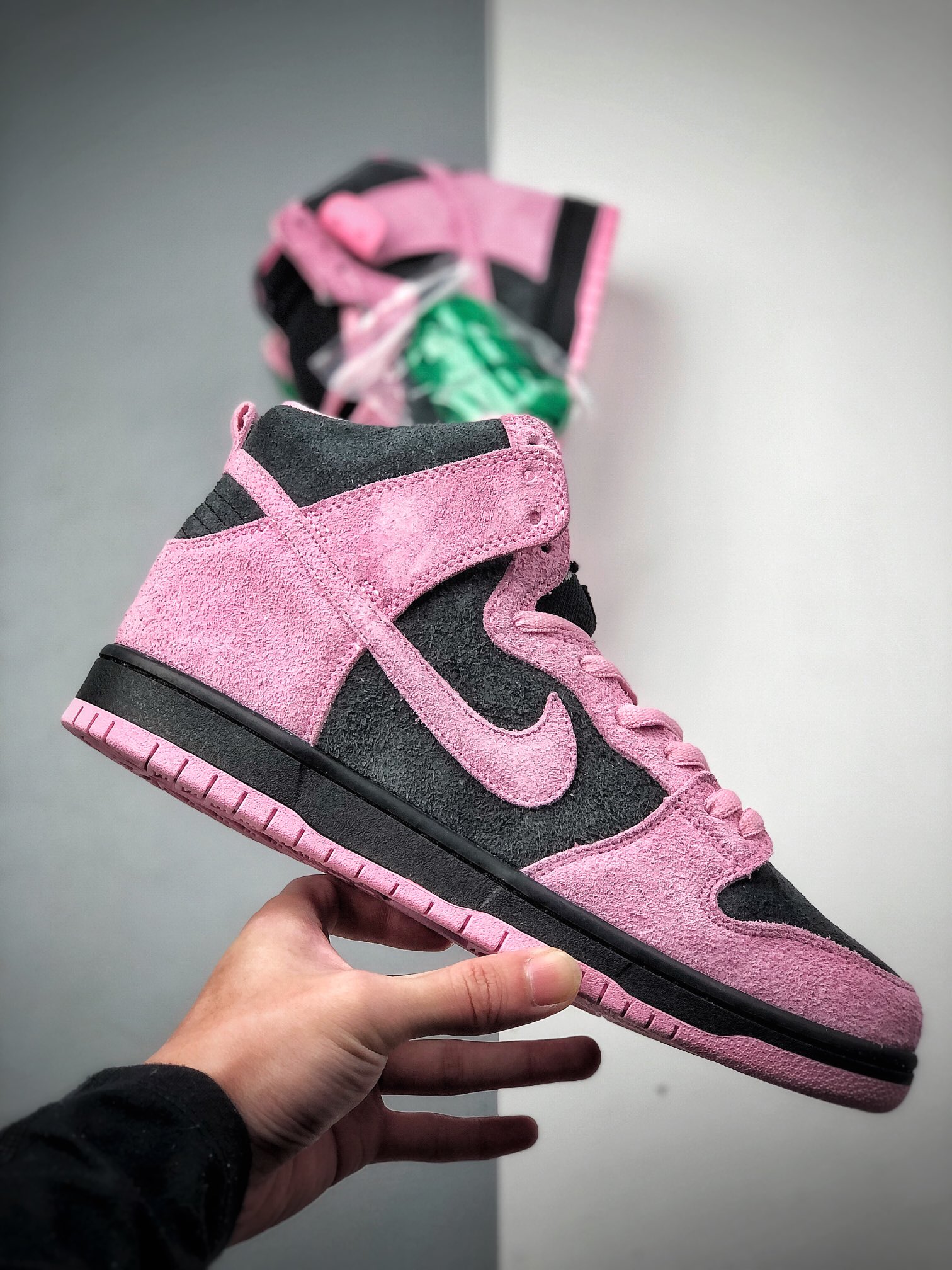 260  耐克SB 反转黑粉 Nike SB Dunk High Pro”Invert Celtics”扣篮系列高帮休闲运动滑板板鞋CU7349-001