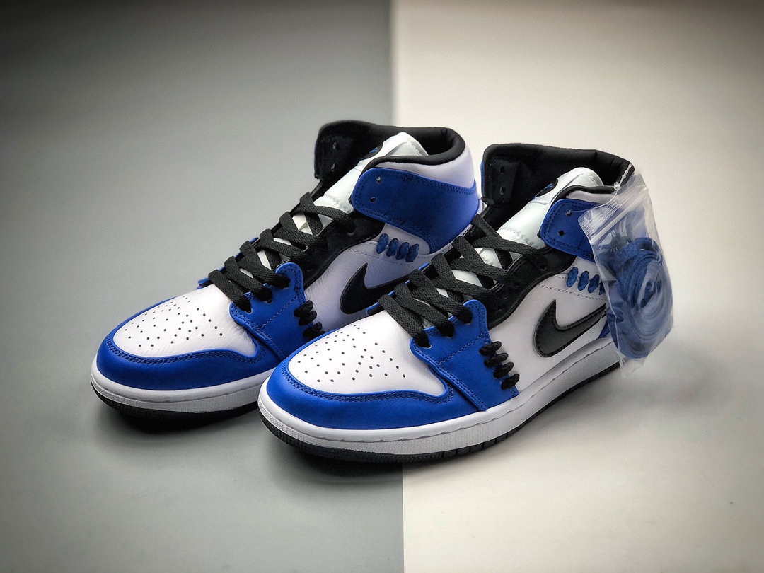 240  乔1 Air Jordan 1 Mid SE “Game Royal” AJ1 高帮捆绑小闪电CV0152-401
