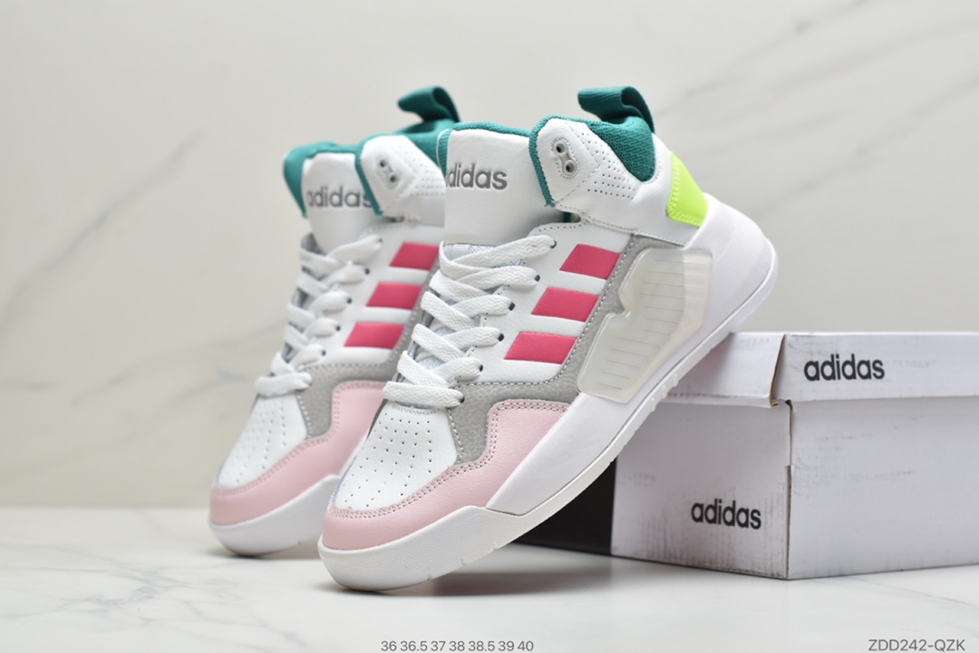 220 公司级阿迪达斯Adidas neo PLAY9TIS 2.0 高帮耐磨休闲百搭运动板鞋FX9613