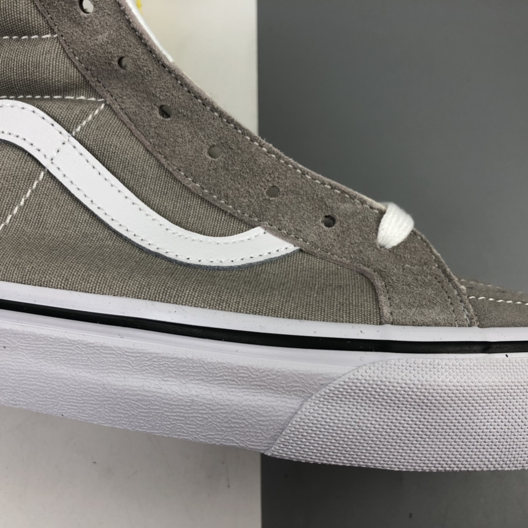 160 Vans Sk8-Hi Zip 联名款烟灰色经典拉链复古高帮休闲板鞋 VN0A32R3Q7S