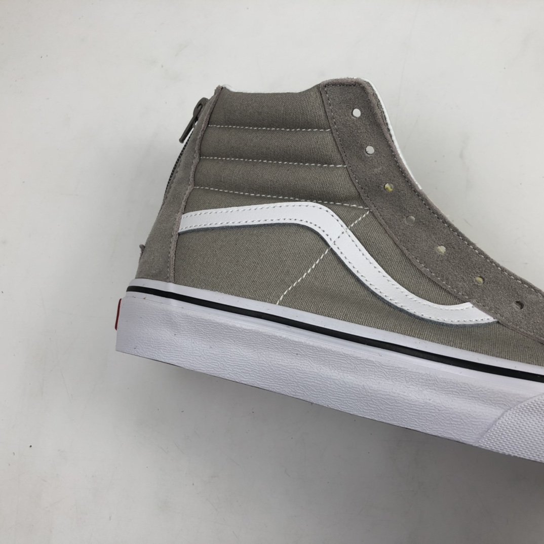 160 Vans Sk8-Hi Zip 联名款烟灰色经典拉链复古高帮休闲板鞋 VN0A32R3Q7S