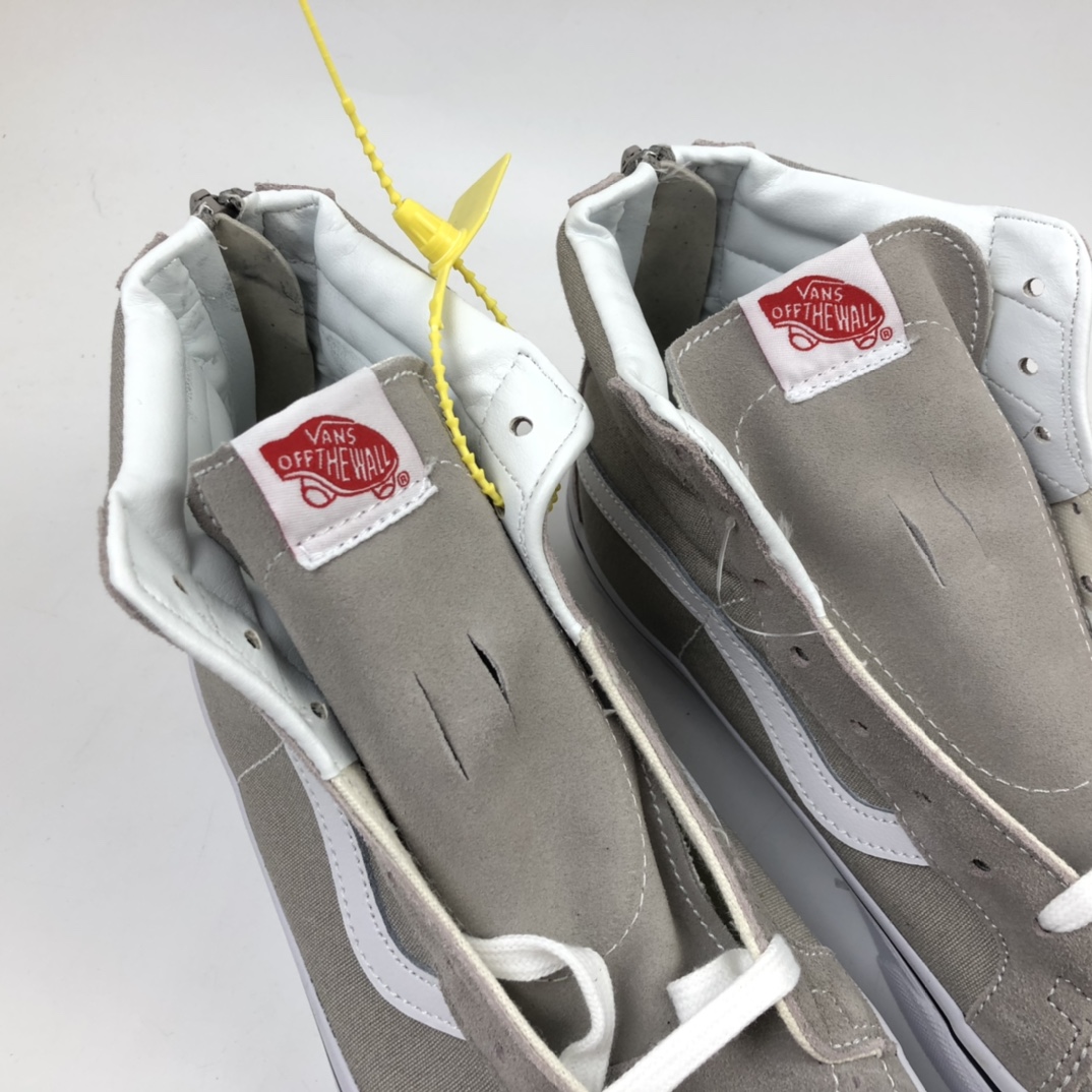 160 Vans Sk8-Hi Zip 联名款烟灰色经典拉链复古高帮休闲板鞋 VN0A32R3Q7S