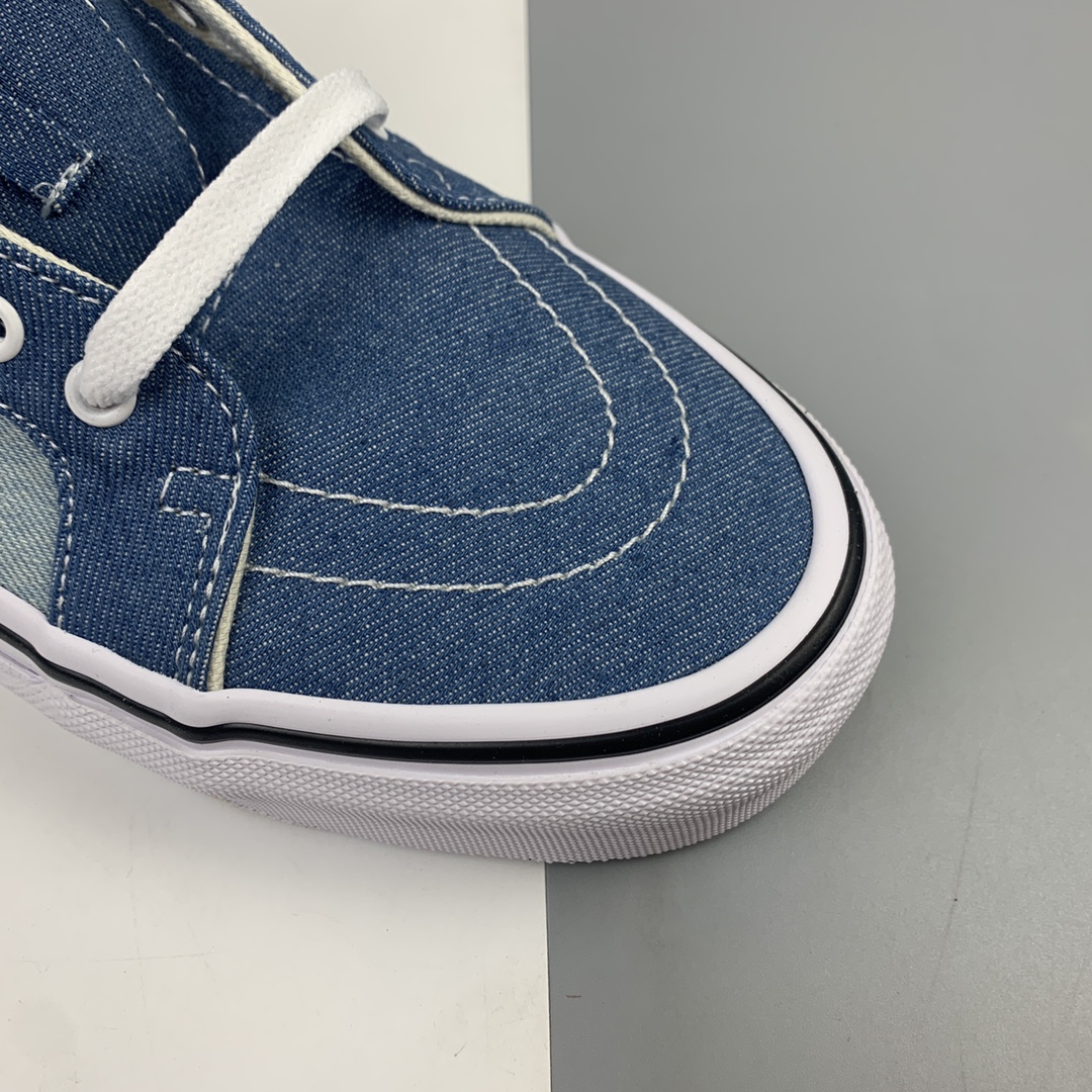 150 Vans Sk8-Mid 经典牛仔蓝中帮休闲板鞋 VN0A3MV8Q69