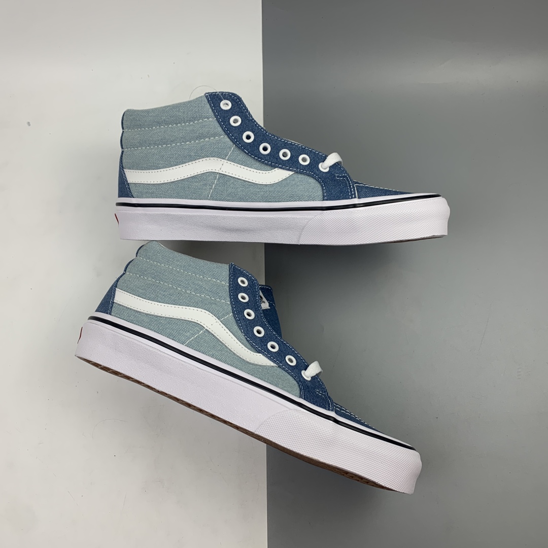 150 Vans Sk8-Mid 经典牛仔蓝中帮休闲板鞋 VN0A3MV8Q69