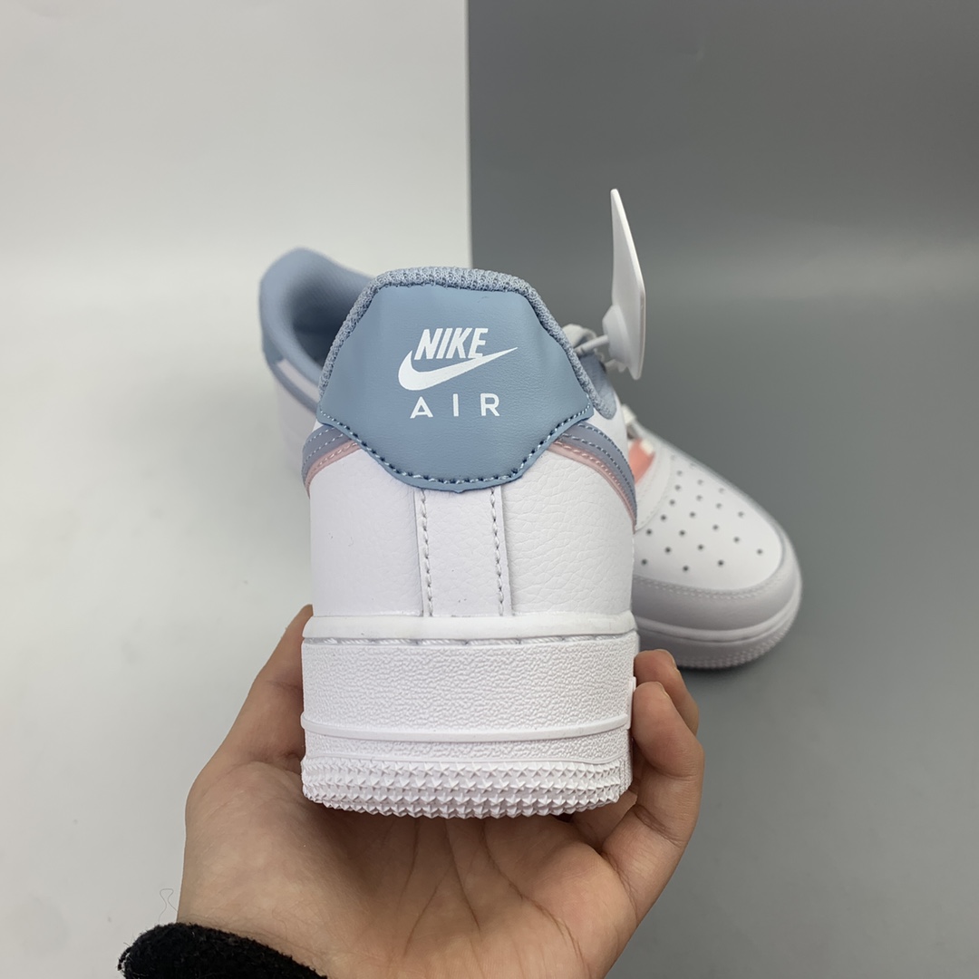 200 Nk Air Force 1 Low 空军一号低帮百搭休闲运动板鞋 白蓝粉 双勾 CW1574-100