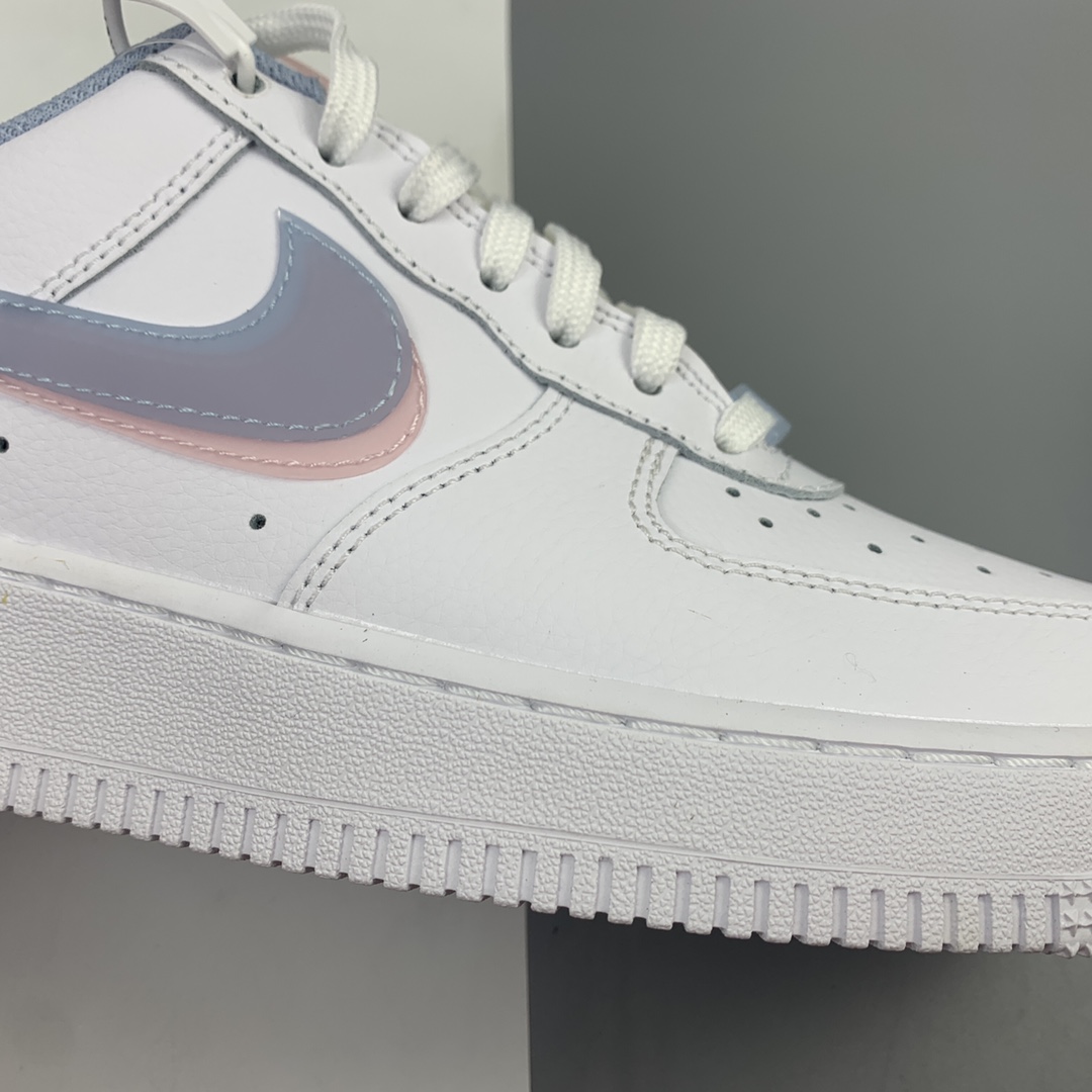200 Nk Air Force 1 Low 空军一号低帮百搭休闲运动板鞋 白蓝粉 双勾 CW1574-100
