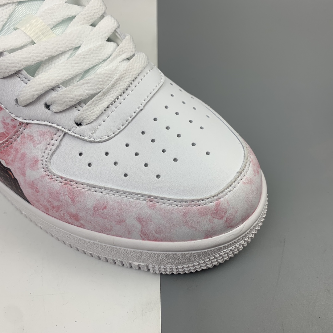 220 创意ID二次元定制 樱花少女x Nk Air Force 1 '07 Mid 空军一号经典中帮百搭休闲运动板鞋 AQ8020-601