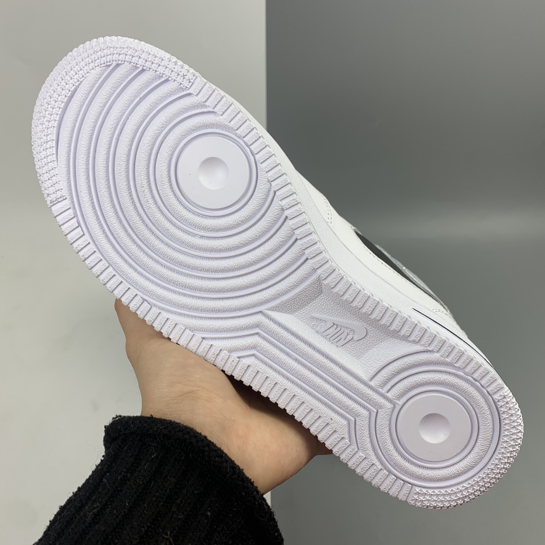 240 Nk Air Force 1 Mid Premium“Shadow grey” 空军一号全白配色侧面Logo3M反光中帮板鞋 CV3039-108