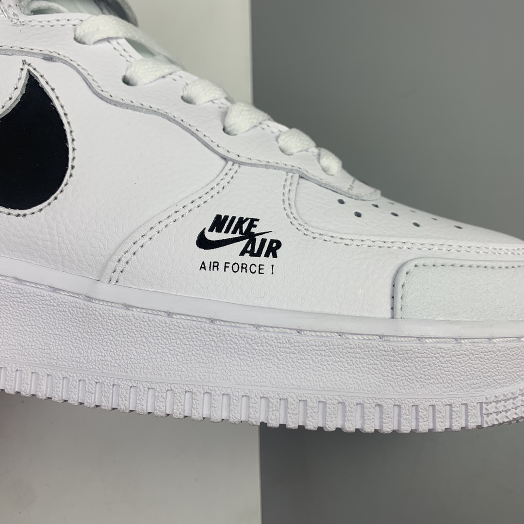240 Nk Air Force 1 Mid Premium“Shadow grey” 空军一号全白配色侧面Logo3M反光中帮板鞋 CV3039-108