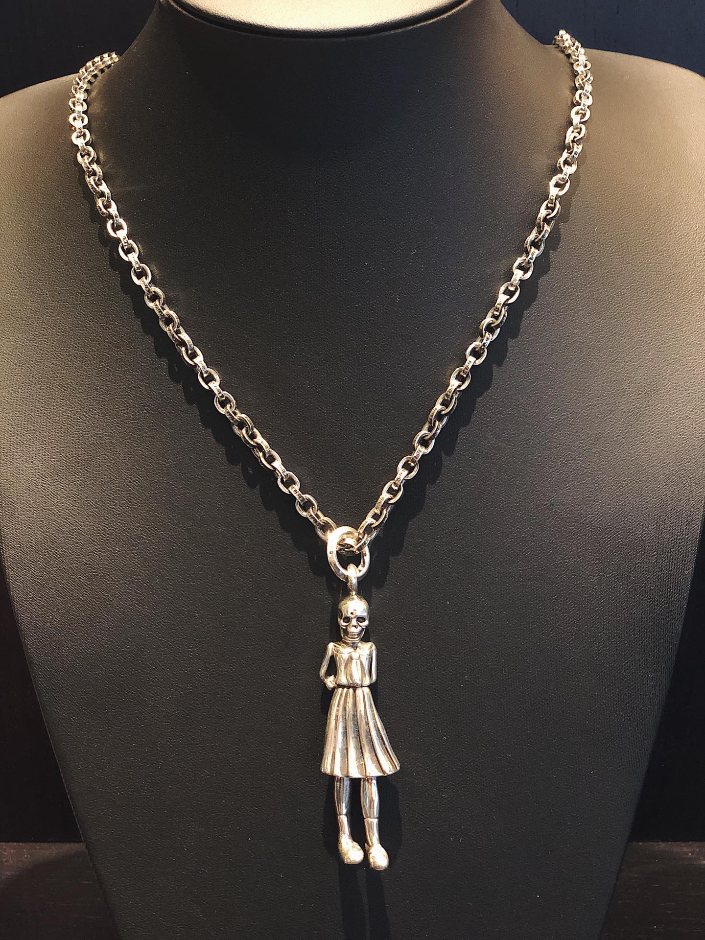 Chrome Hearts 新品上架𝐂𝐡𝐫𝐨𝐦𝐞 𝐡𝐞𝐚𝐫𝐭𝐬 克罗心 foti骷髅小姐项链