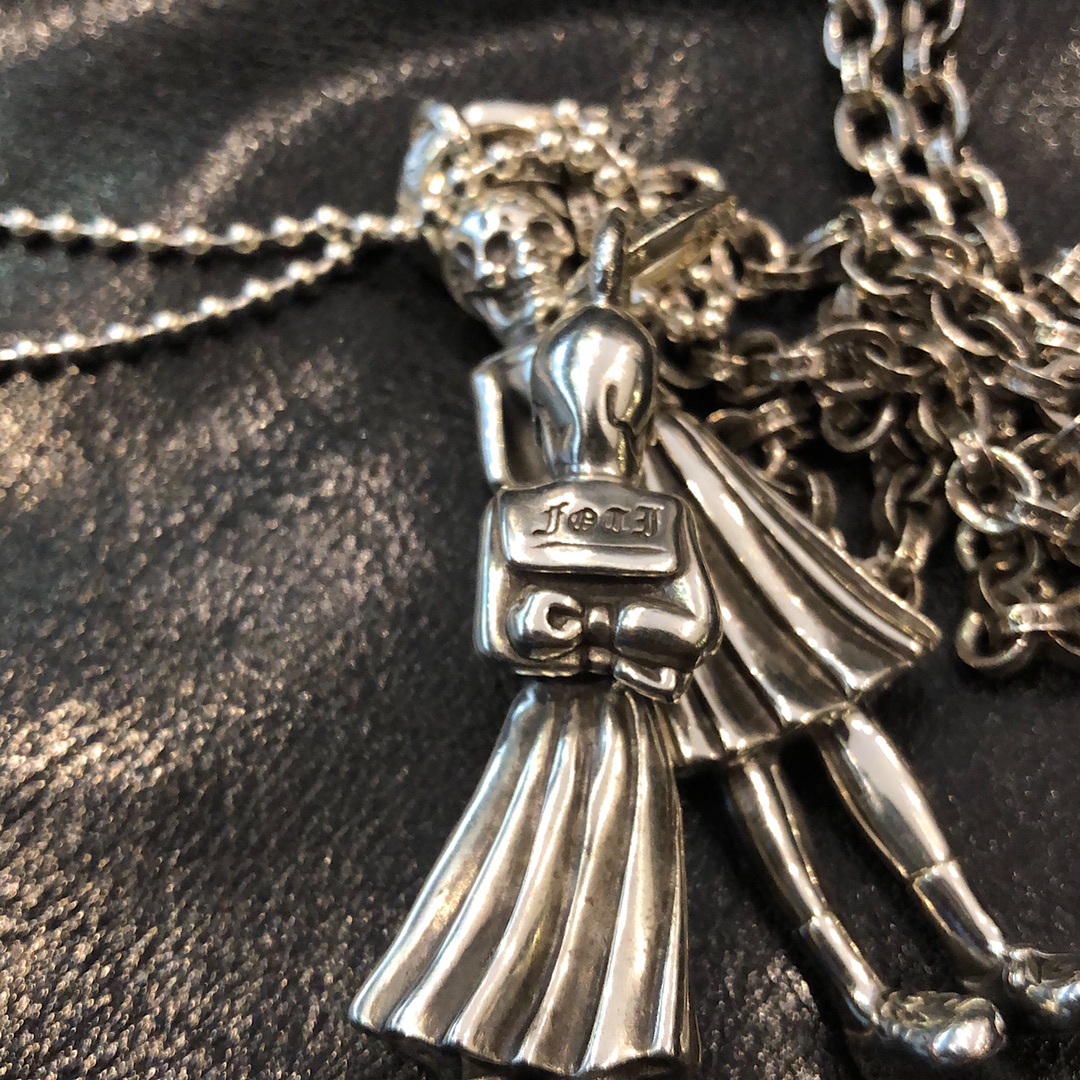 Chrome Hearts 新品上架𝐂𝐡𝐫𝐨𝐦𝐞 𝐡𝐞𝐚𝐫𝐭𝐬 克罗心 foti骷髅小姐项链