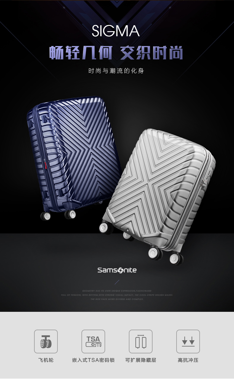 Samsonite Sigma Lightweight Expandable Hardside Spinner Luggage, Silver, 20-Inch 3 a1608878369424 2418