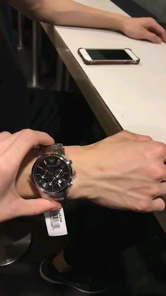 Amani-RENATO Series: High-Quality, Elegant Black Stone-Blown Watch for Export to US - 图片 1