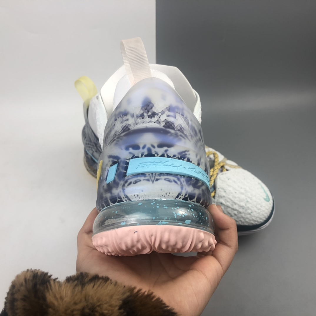 280 Nk Lebron China XVIII EP”Empire Jade”勒布朗·詹姆斯18代签名战靴室内实战高帮运动飞织篮球鞋 DB8148-100