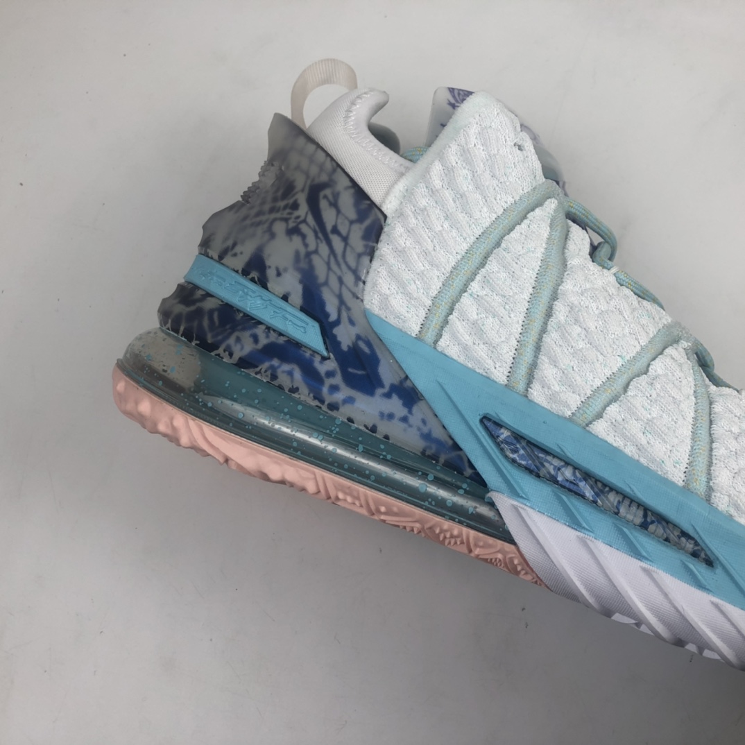 280 Nk Lebron China XVIII EP”Empire Jade”勒布朗·詹姆斯18代签名战靴室内实战高帮运动飞织篮球鞋 DB8148-100