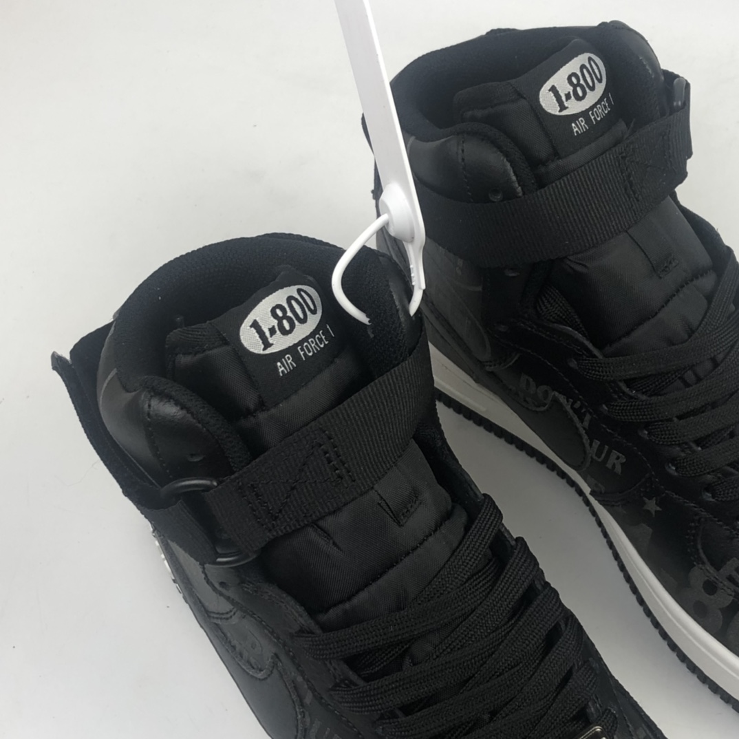 220 Nk Air Force 1'07 Premium ”Toll Free” 空军一号氧化做旧黑色高帮休闲板鞋 CU1414-001