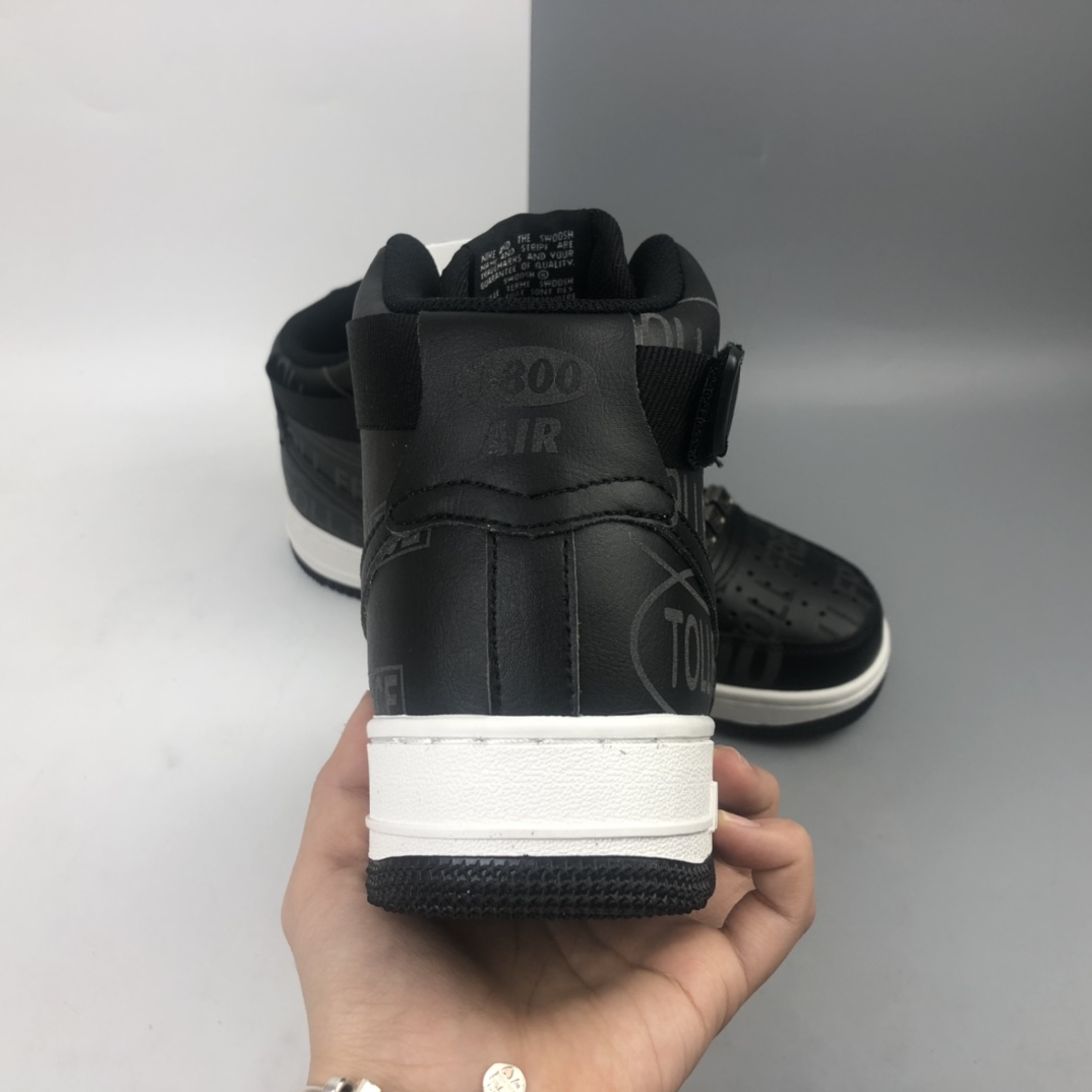 220 Nk Air Force 1'07 Premium ”Toll Free” 空军一号氧化做旧黑色高帮休闲板鞋 CU1414-001