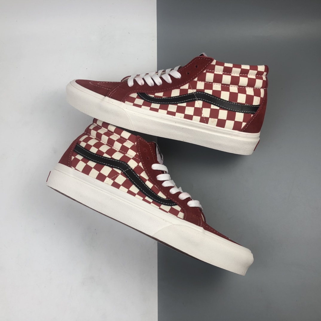 160 Vans Sk8-Mid 经典格子中帮休闲板鞋 VN0A3MV6XPG
