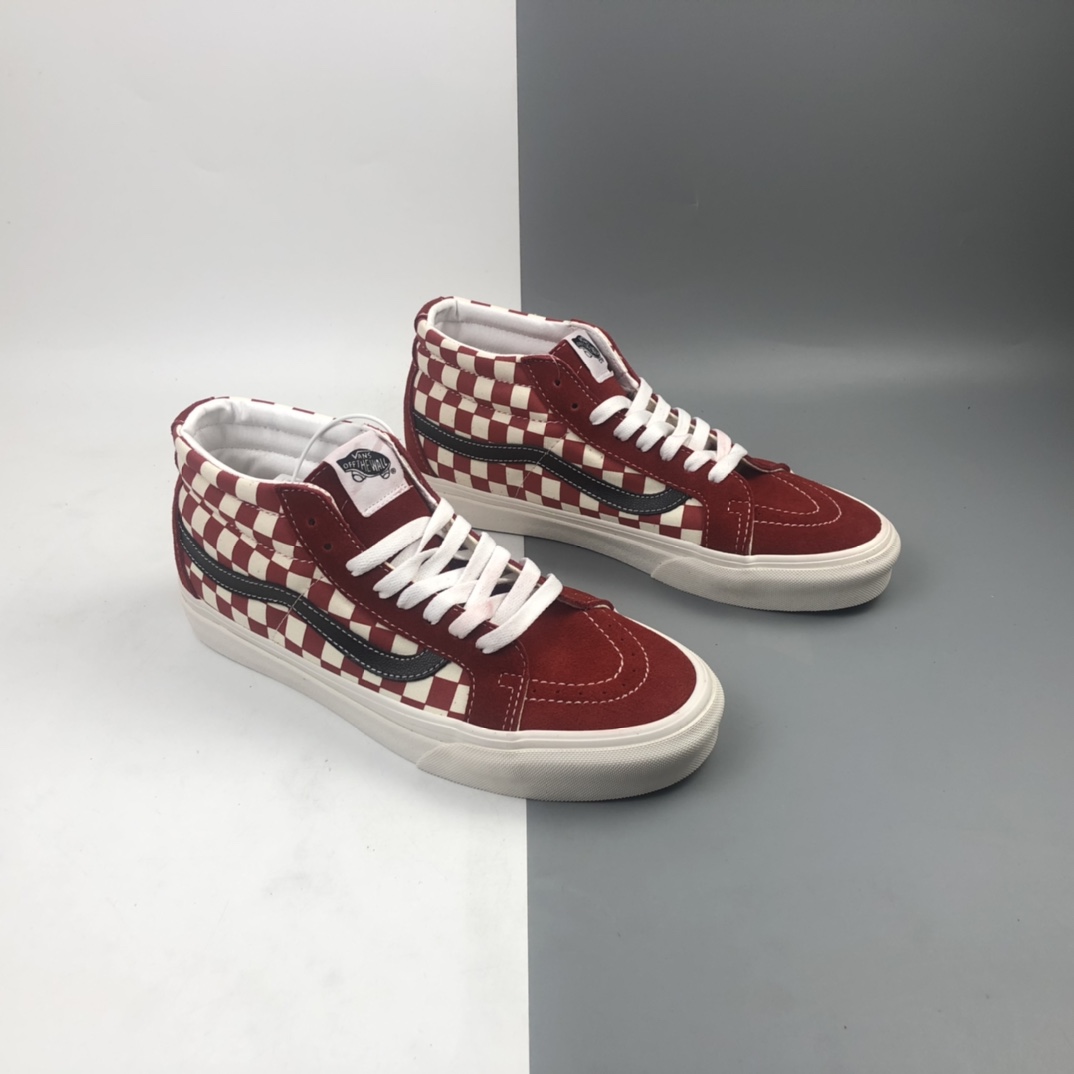 160 Vans Sk8-Mid 经典格子中帮休闲板鞋 VN0A3MV6XPG