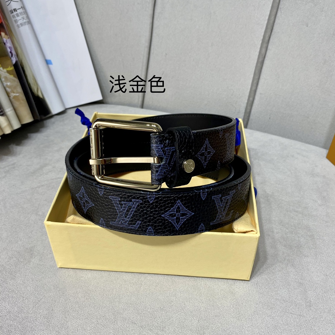 Louis Vuitton Belts Calfskin Cowhide