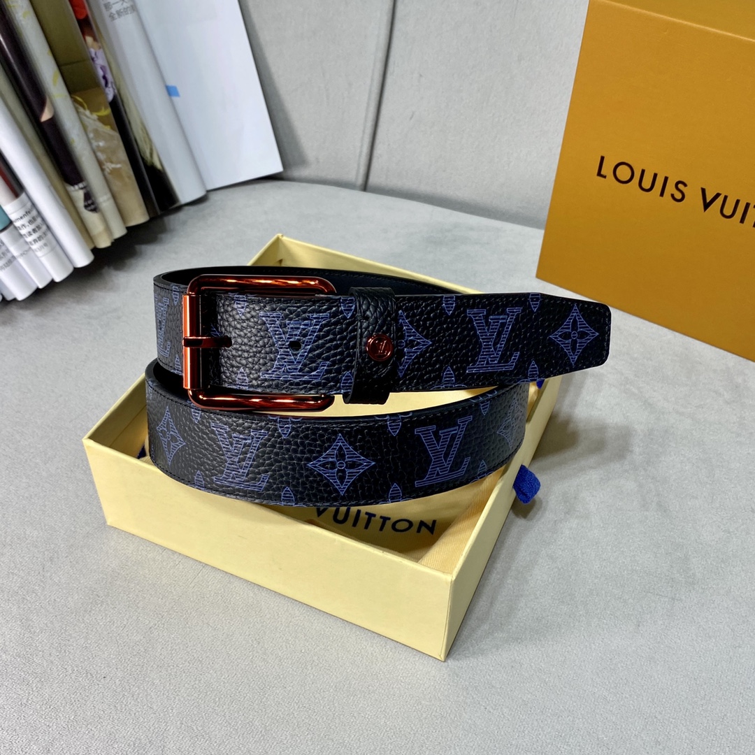 Louis Vuitton Belts Calfskin Cowhide