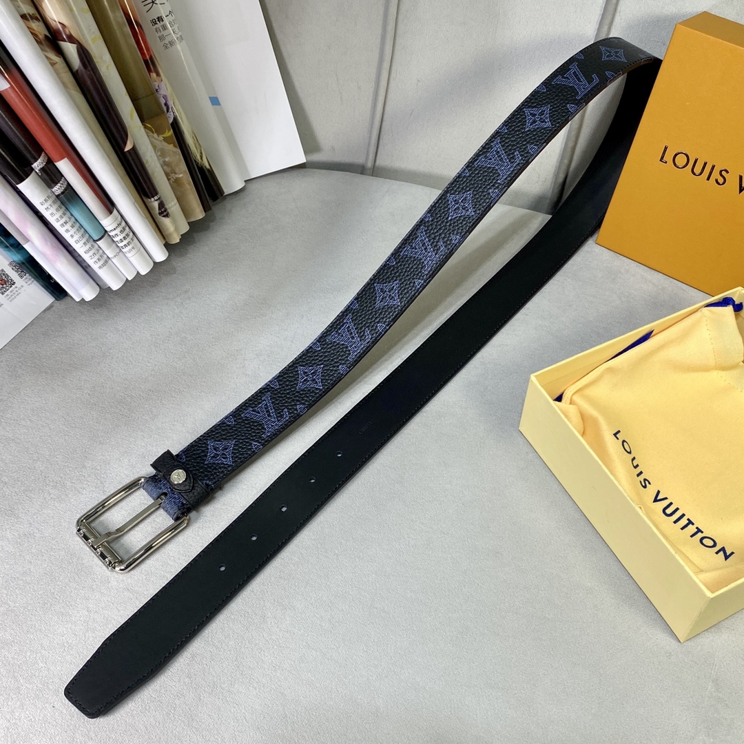 Louis Vuitton Belts Calfskin Cowhide