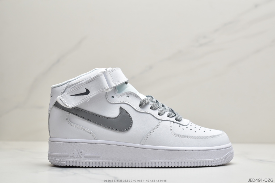 150 公司级Nike Air Force 1 Mid'07  3M反光空军一号中帮运动板鞋 366731-606