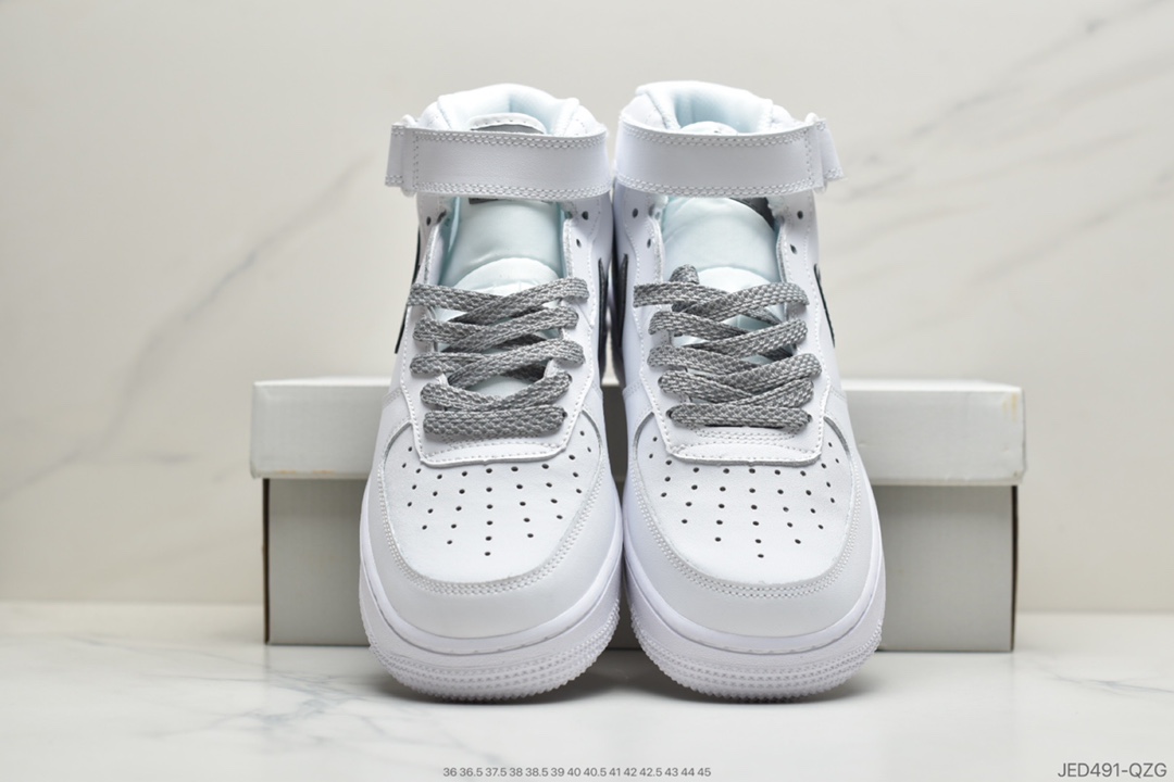 150 公司级Nike Air Force 1 Mid'07  3M反光空军一号中帮运动板鞋 366731-606