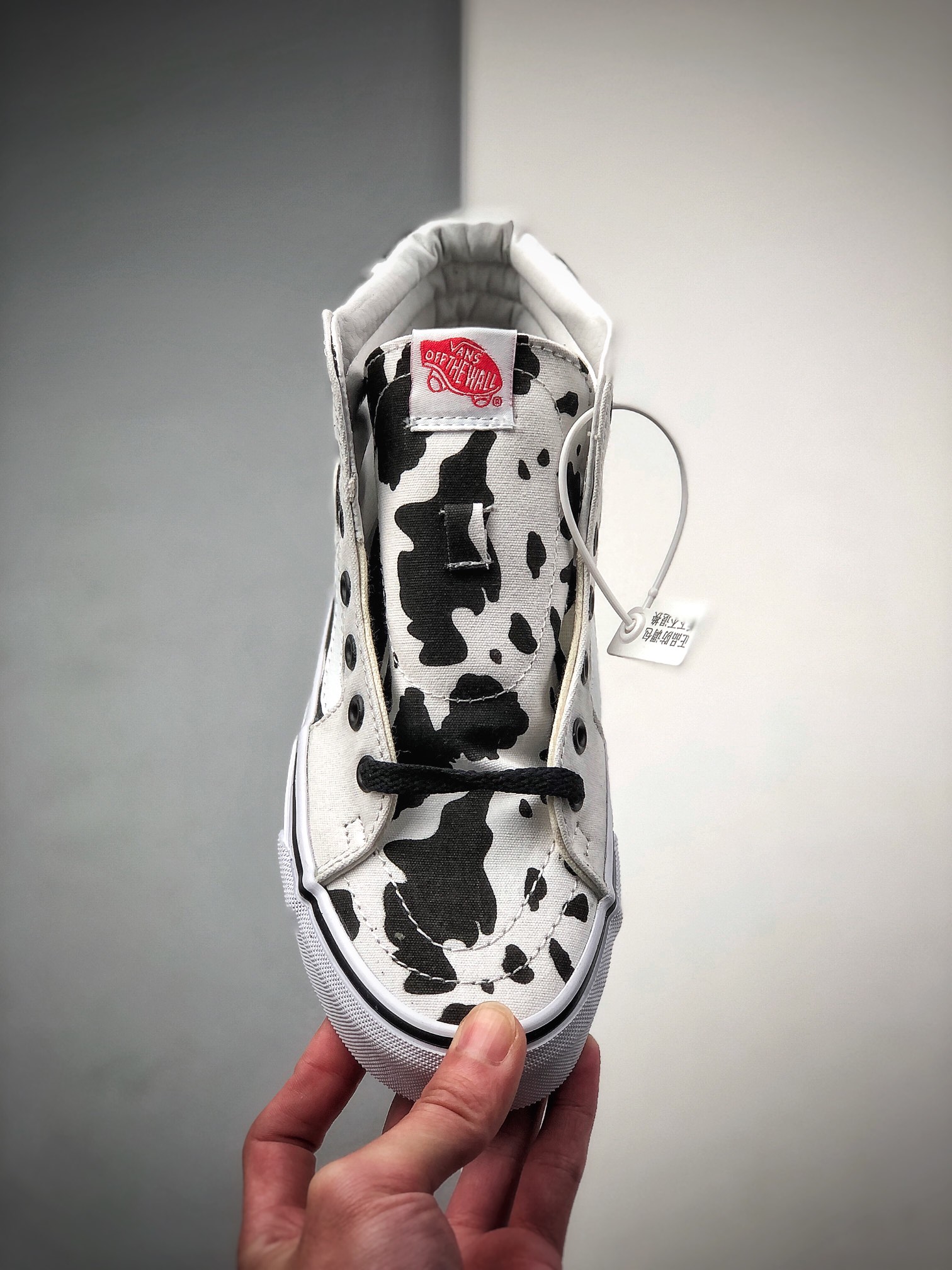 160  Vans Sk8-Hi 奶牛定制高帮系带复古帆布休闲运动板鞋“帆布奶牛”VN0A4OE5NOQ