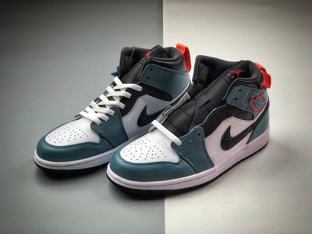 280  FaceTasm x Air Jordan 1 Mid Fearless富士蓝 CU2802-100