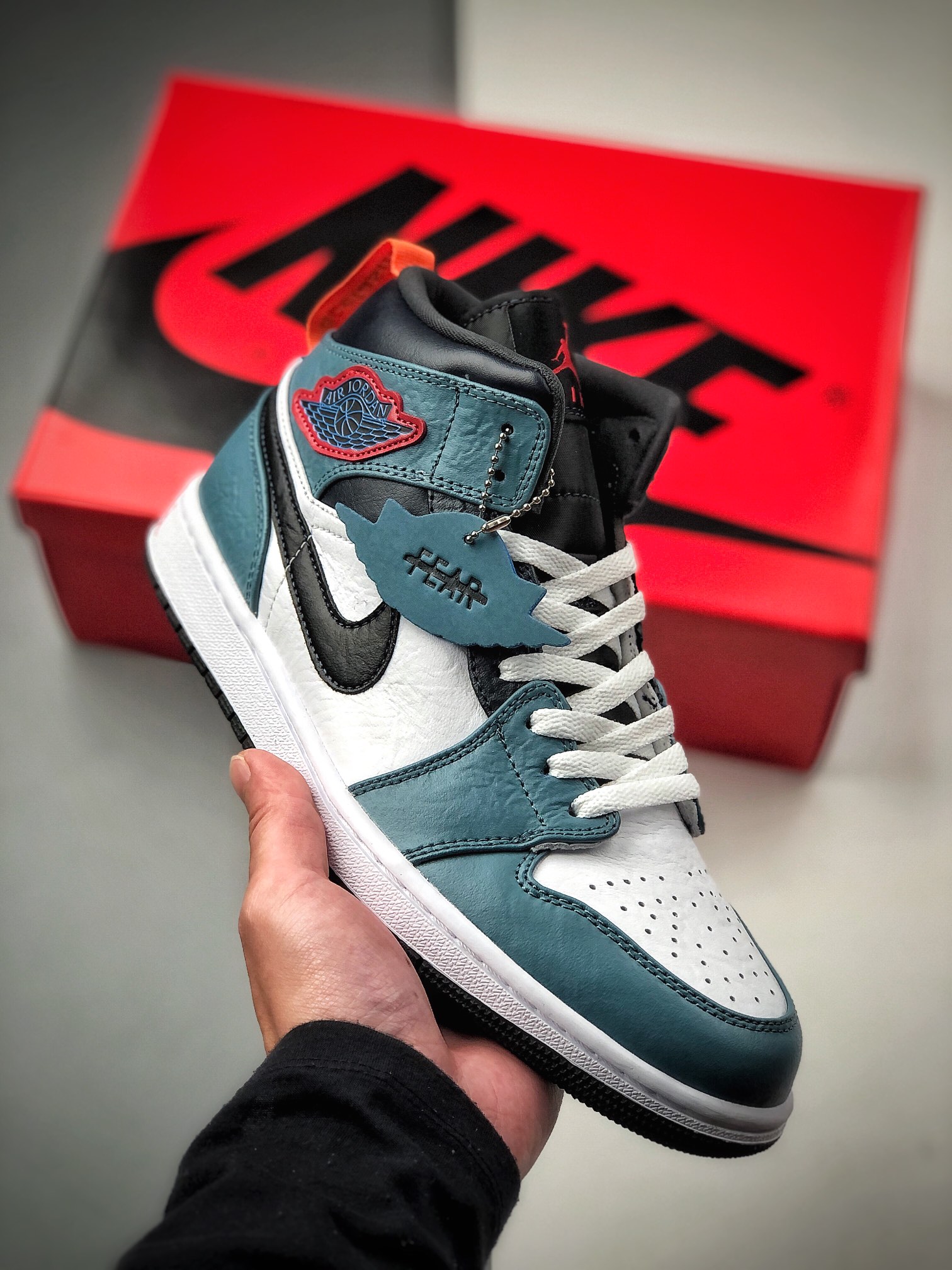 280  FaceTasm x Air Jordan 1 Mid Fearless富士蓝 CU2802-100