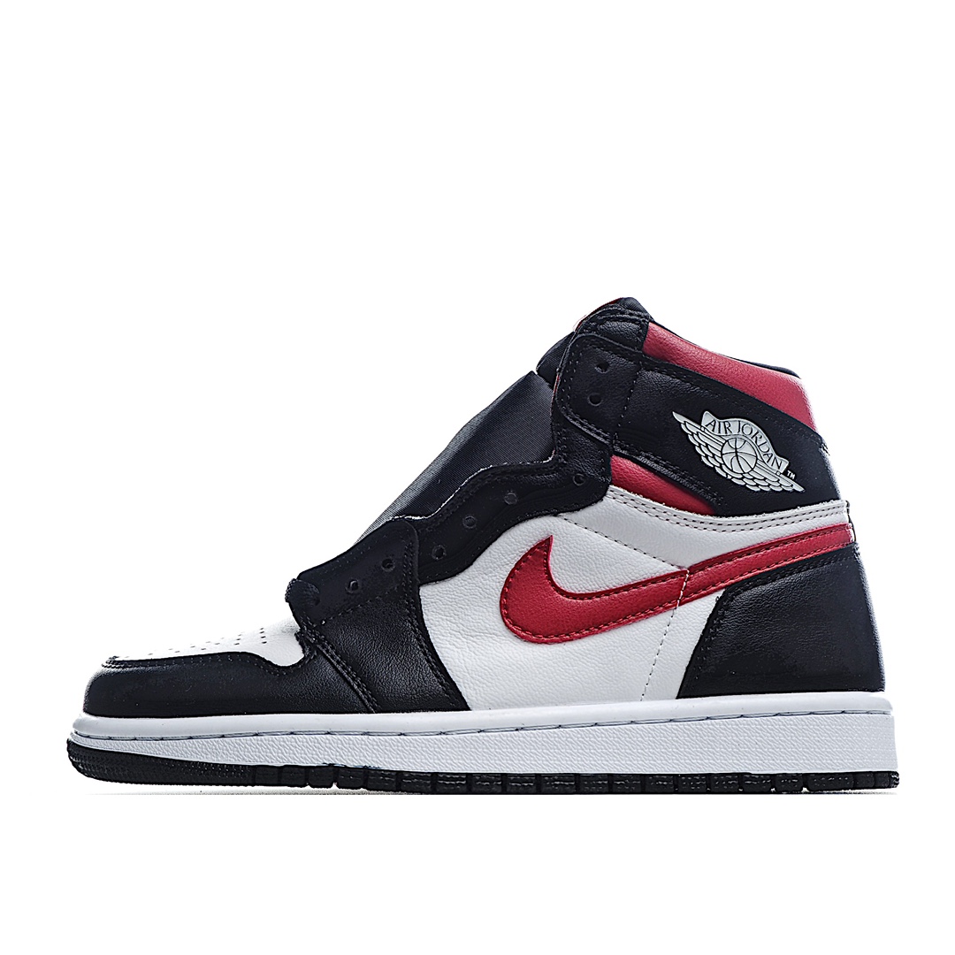 H0 头层 Air Jordan 1 Retro High 乔1 AJ1高帮运动板鞋 黑红脚趾 555088-061 原鞋开版 独家私模 正确版型 市售认可度较高 区分低价真标