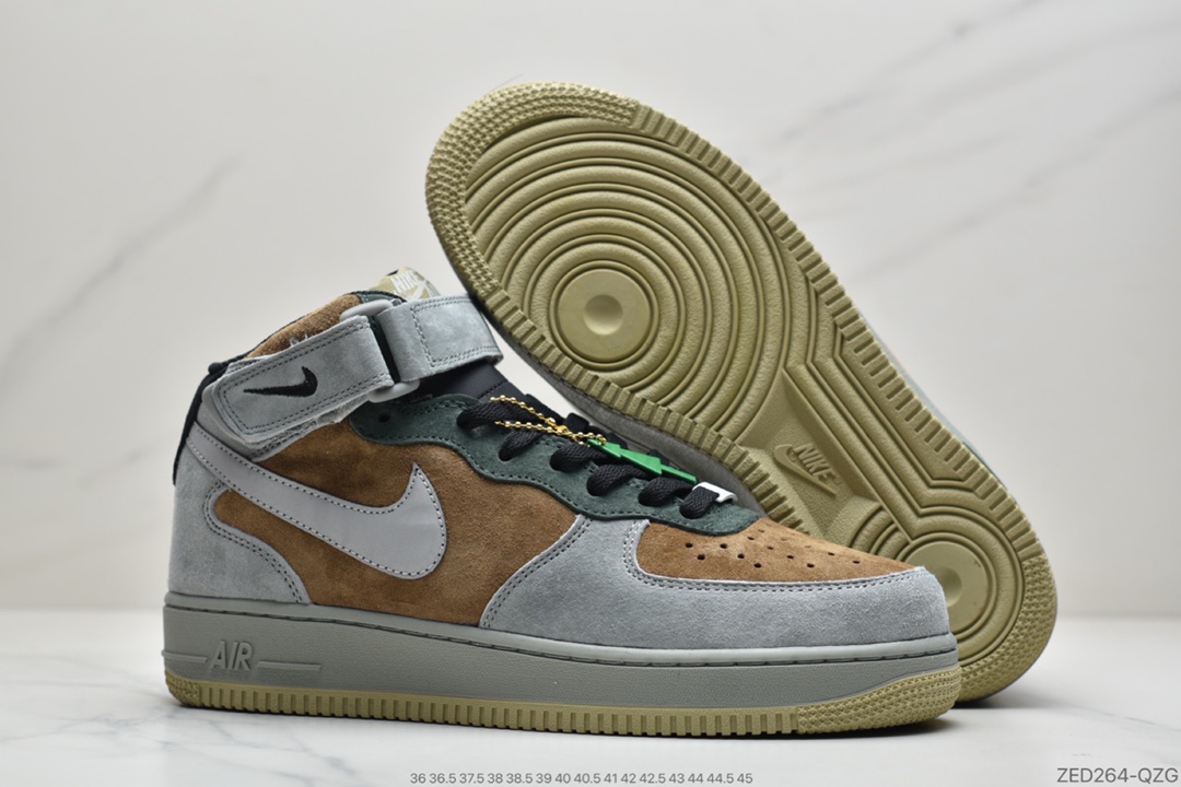 250 公司级Air Force1' 07 棕绿麂皮原楦头原纸板 打造纯正空军一号CQ5059-103