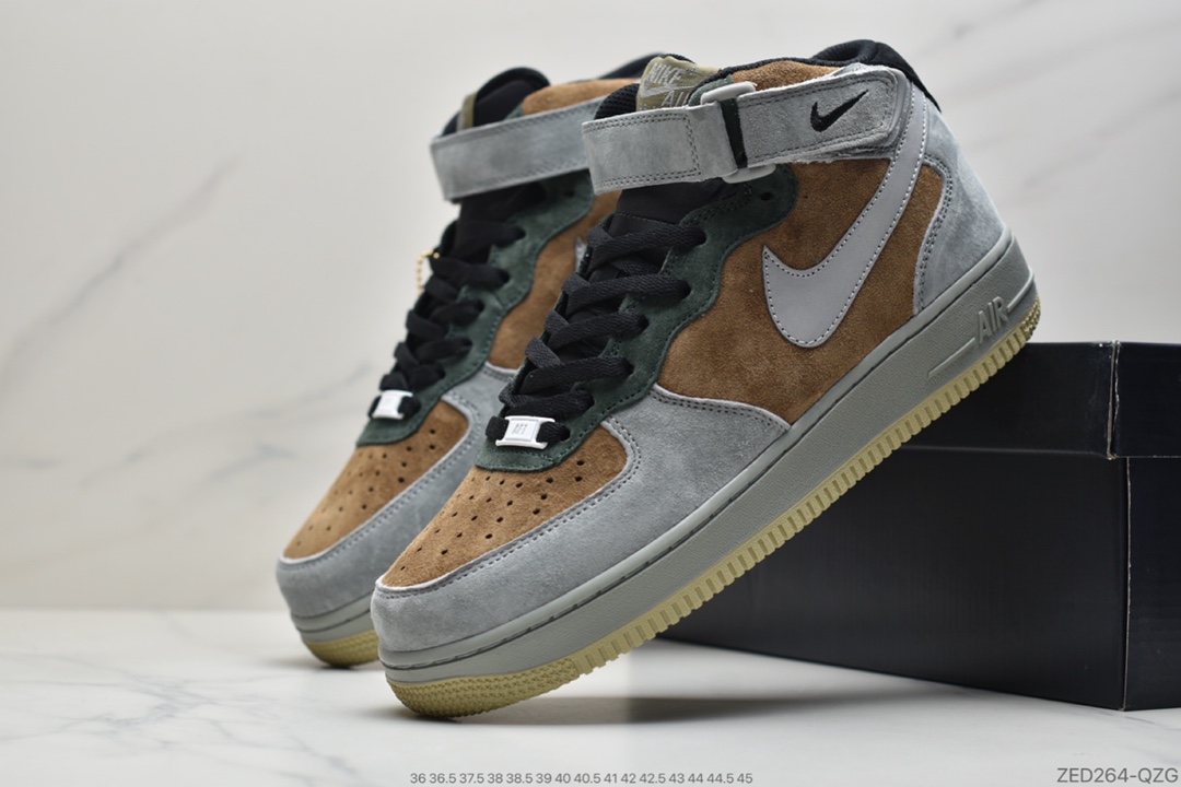 250 公司级Air Force1' 07 棕绿麂皮原楦头原纸板 打造纯正空军一号CQ5059-103