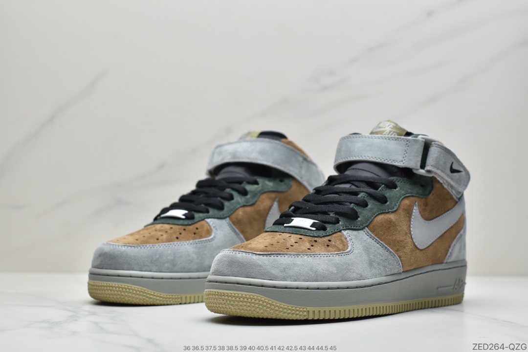 250 公司级Air Force1' 07 棕绿麂皮原楦头原纸板 打造纯正空军一号CQ5059-103
