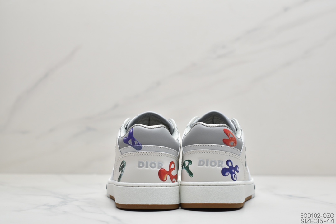 400 公司级迪奥 Dior & Kenny Scharf 联名推出情侣赠礼 B27 Oblique Galaxy 涂鸦低帮运动鞋