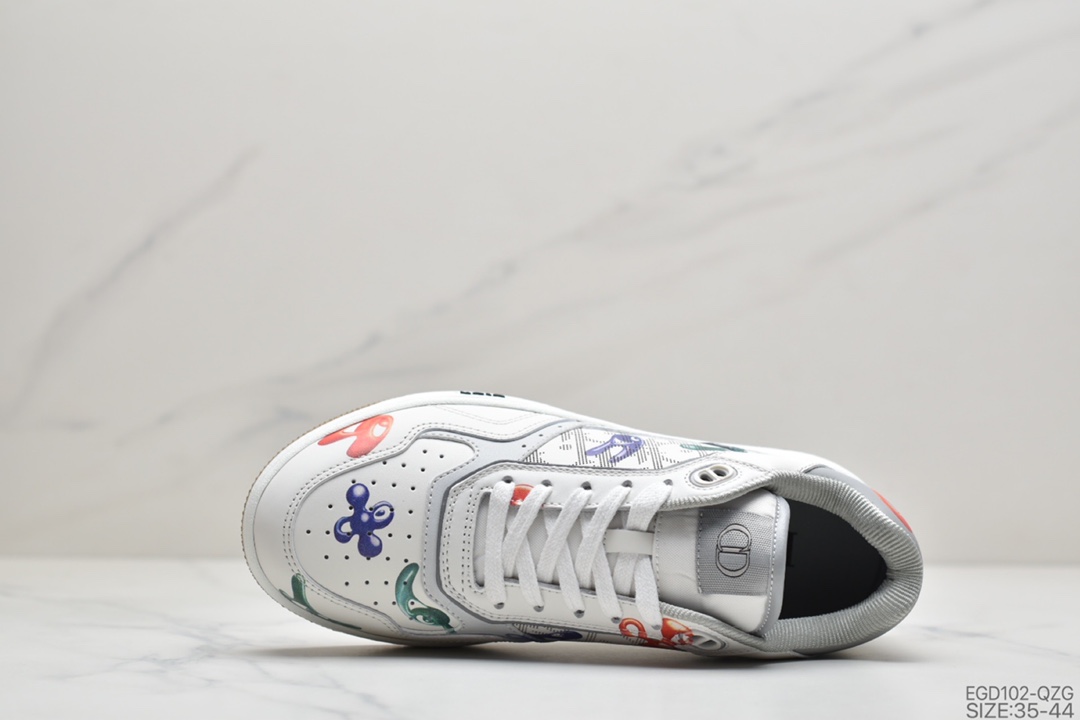 400 公司级迪奥 Dior & Kenny Scharf 联名推出情侣赠礼 B27 Oblique Galaxy 涂鸦低帮运动鞋