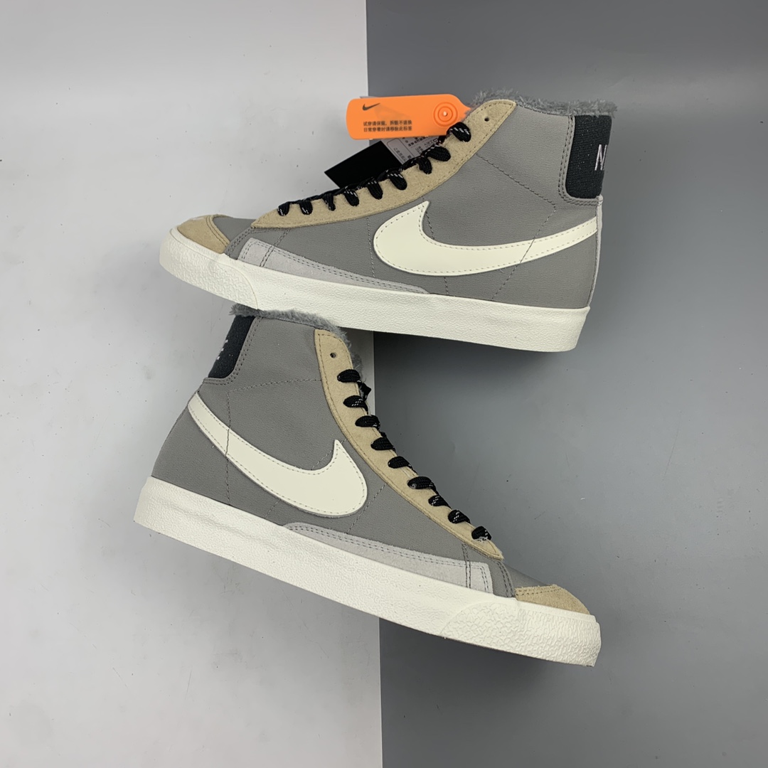 200 Nk Blazer Mid '77 VNTG SE 灰拼接 经典开拓者中帮百搭休闲运动板鞋 DC5269-033