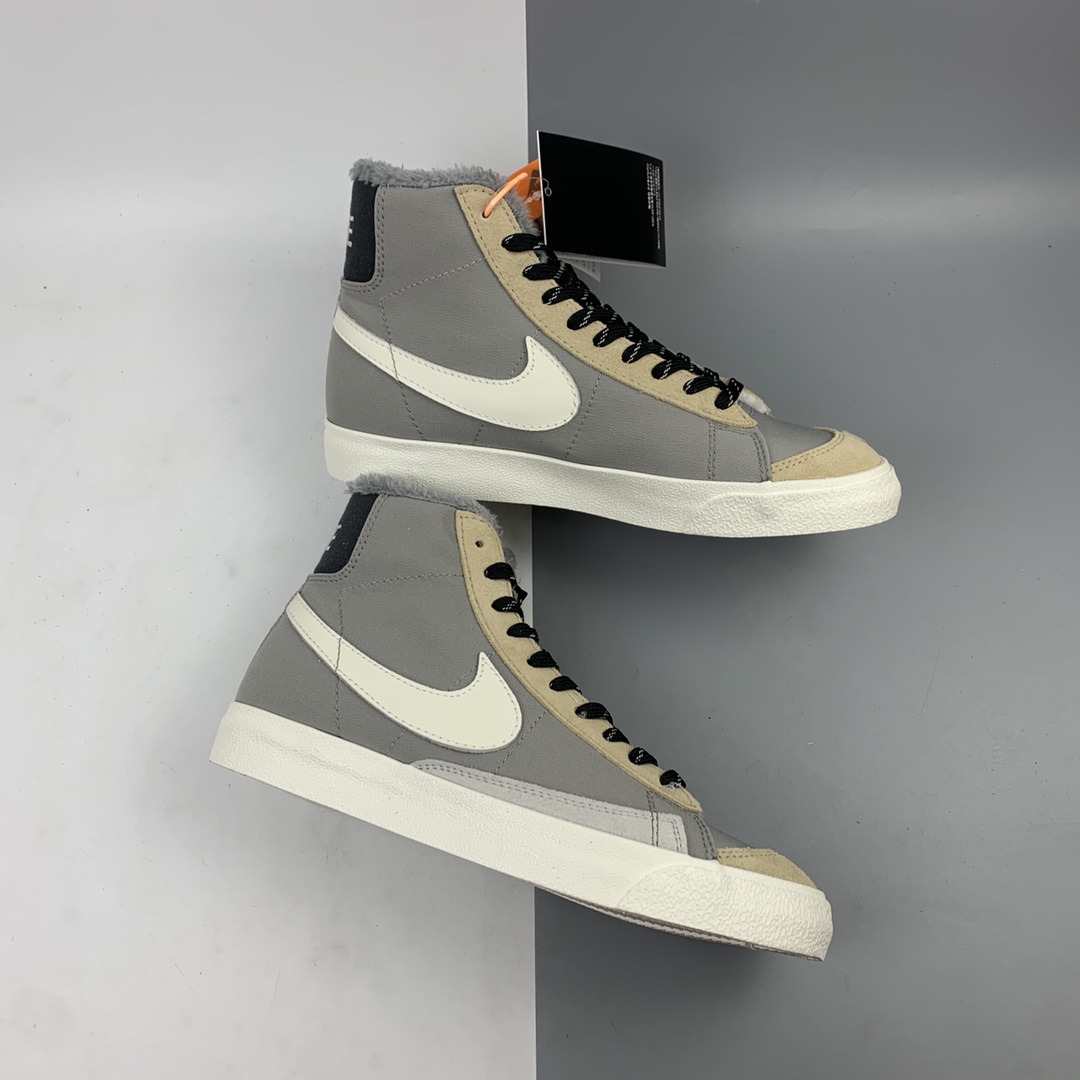 200 Nk Blazer Mid '77 VNTG SE 灰拼接 经典开拓者中帮百搭休闲运动板鞋 DC5269-033