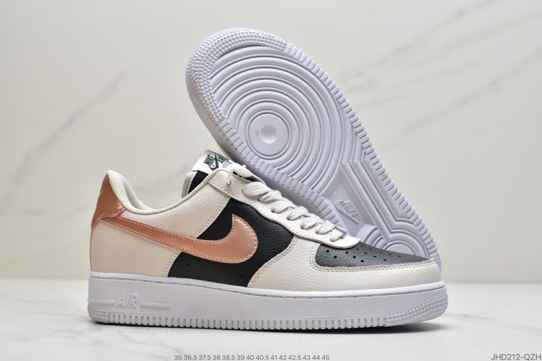 190 公司级耐克Nk Air Force 1 High 奶茶配色 米黑 空军一号低帮百搭休闲运动板鞋 原装头层 精湛工艺 内置气垫缓震 大底拉帮/鞋垫背胶等细节完美 柔软、弹性十足的缓震性能和出色的中底设计，横跨复古与现代的外型结合，造就出风靡全球三十多年的Force 1，直到今天还深受青睐 货号：DB5080-200  尺码：36 36.5 37.5 38 38.5 39 40 40.5 41 42 42.5 43 44 45 ID:JHD212-QZH