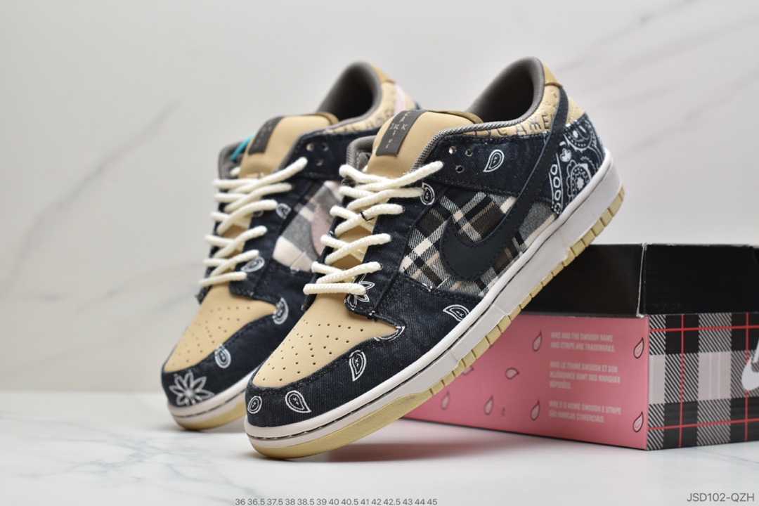200 公司级 可撕Travis Scott × SB Dunk腰花果原盒首发版本CT5053-001