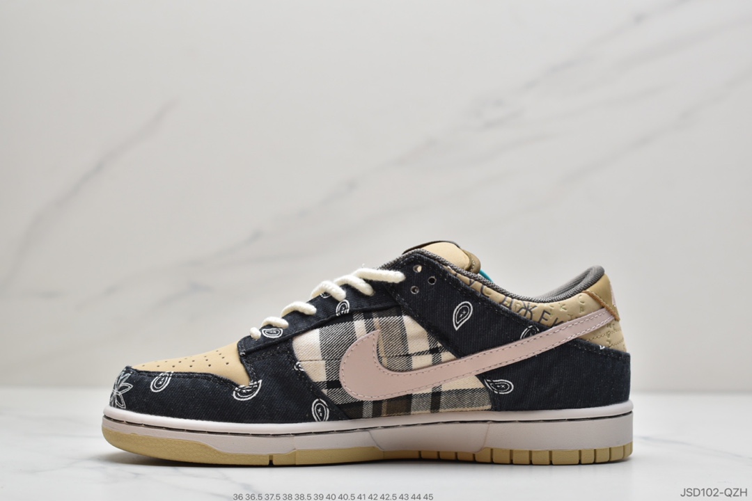 200 公司级 可撕Travis Scott × SB Dunk腰花果原盒首发版本CT5053-001