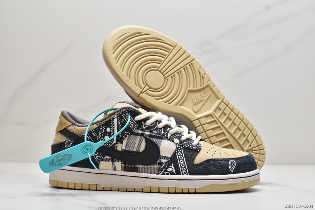 200 公司级 可撕Travis Scott × SB Dunk腰花果原盒首发版本CT5053-001