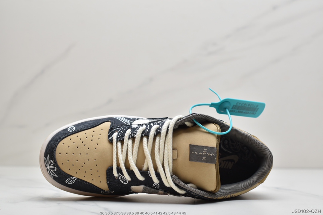200 公司级 可撕Travis Scott × SB Dunk腰花果原盒首发版本CT5053-001