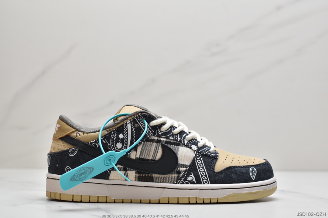 200 公司级 可撕Travis Scott × SB Dunk腰花果原盒首发版本CT5053-001
