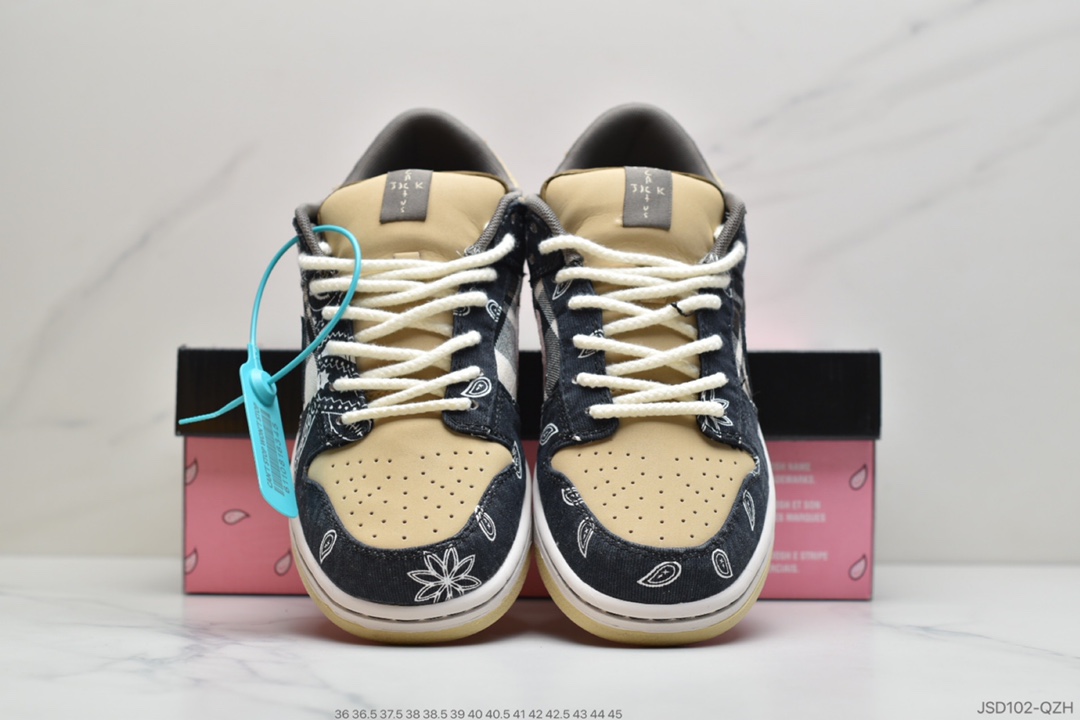 200 公司级 可撕Travis Scott × SB Dunk腰花果原盒首发版本CT5053-001